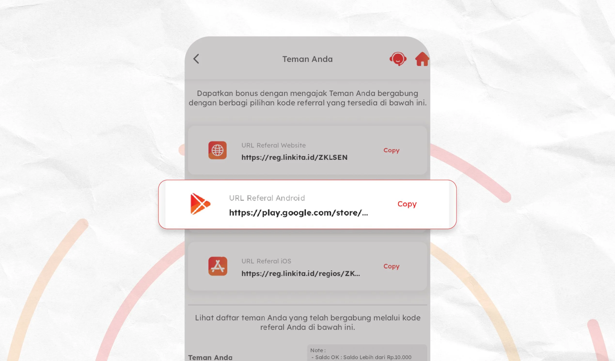 Cara Ajak Teman LinKita Lewat Aplikasi ajak teman LinKita 3
