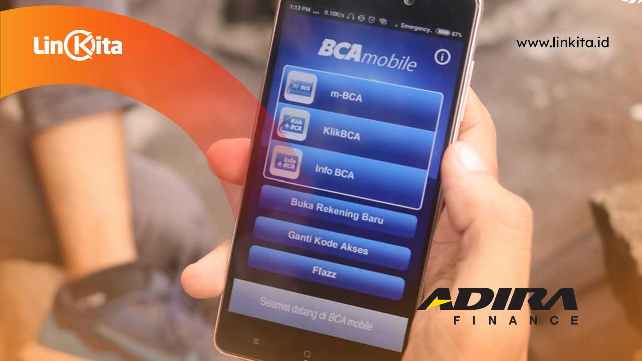 cara bayar angsuran adira lewat m banking bca